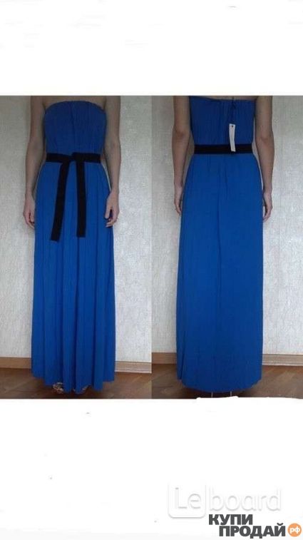 Продаю: Платье сарафан в пол длинное клёш женское летнее синее Northland Италия размер М L 46 48 ( подойдет и для беременных ) в греческом стиле декольте...