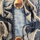 Продаю: Комбинезон с шортами б/у ( состояние хорошее одевался три раза на отдыхе ) женский джинсовый голубой синий летний Elisabetta Franchi Per Celyn b...