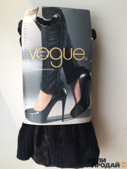 Продаю: Гетры новые женские Vogue Voque чёрные вязаные тёплые кружева гипюр вставки сбоку Одежда аксессуары чулки колготки колготы носки гольфы гольфины...