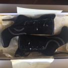 Продаю: Сапоги новые женские замшевые чёрные демисезонные Vicini Италия размер 39 замша натуральная внутри кожа сзади корсетная шнуровка замок сбоку мыс...