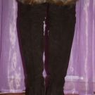 Продаю: Ботфорты сапоги б/у ( одевались 1 раз следы носки только на подошве ) замшевые коричневые зимние женские Fabiani Италия размер 39 замша натуральная...