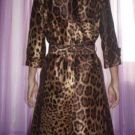 Продаю: Плащ новый женский леопардовый весенний шёлковый Dolce&Gabbana Италия оригинал размер 46 44 М рисунок леопард рукава три четверти ниже локтя на...