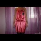 Продаю: Платье мини сарафан женское летнее вечернее на выход выпускной бал атласное шелковое розовое коралловое Patrizia Pepe Италия размер 44 46 М ita 42...